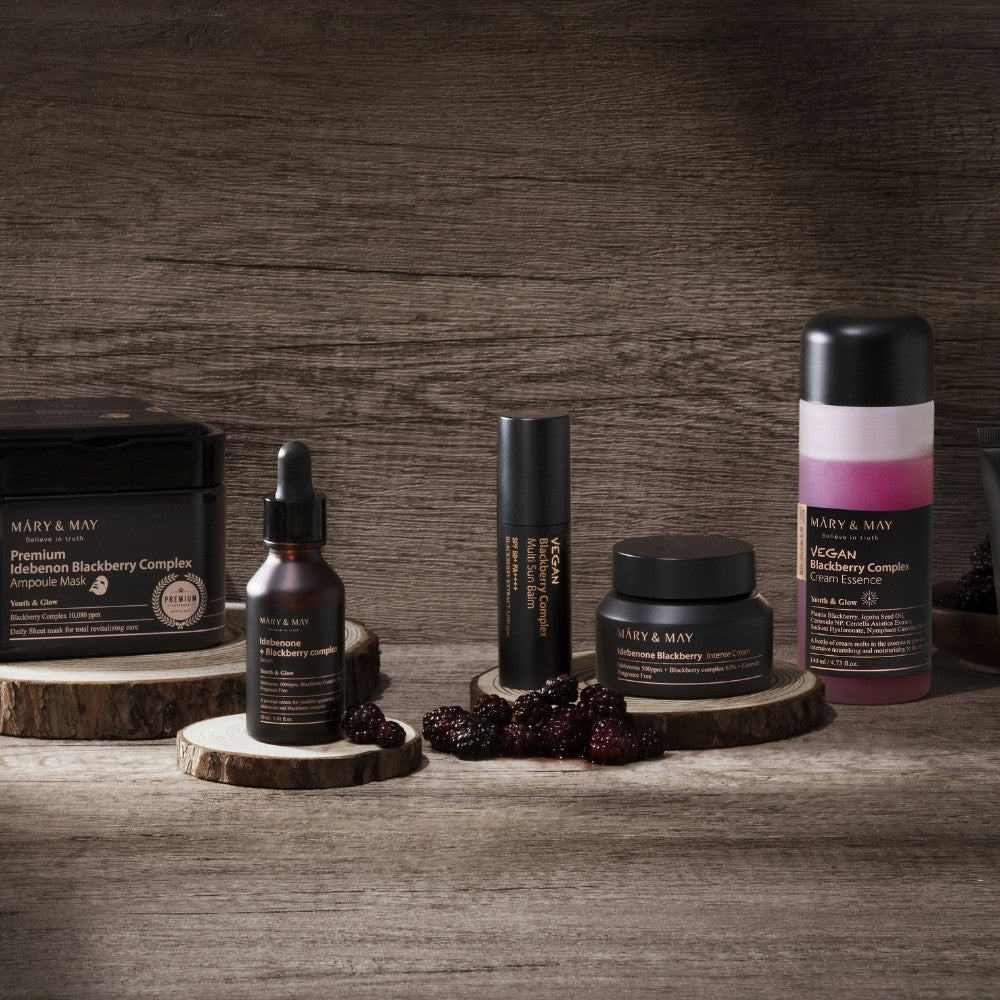 Vegan Blackberry Complex Cream Essence 140ml-MARY&MAY-HBYTALA