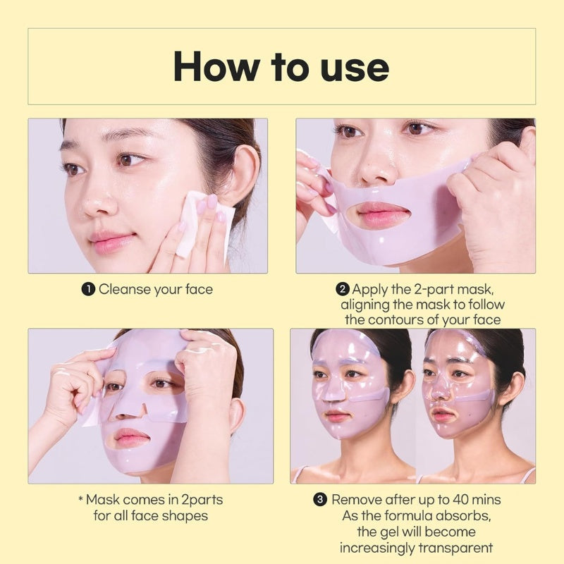 Yuja Hydrogel Mask 5 pcs-LUVUM-HBYTALA