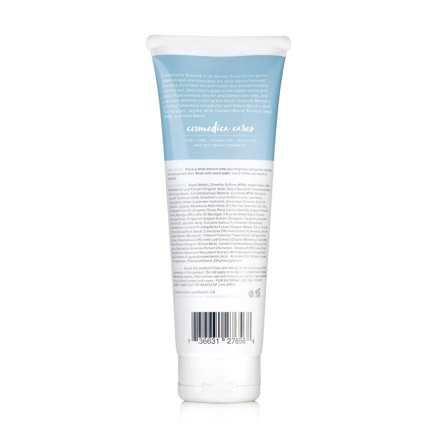 Glycolic Facial Scrub 2.5%-COSMEDICA SKINCARE-HBYTALA