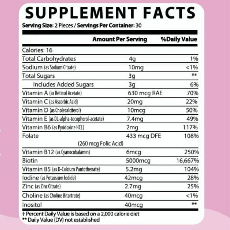 Hair Gummies Complete Vitamins Formula-Hunny Bunny-HBYTALA