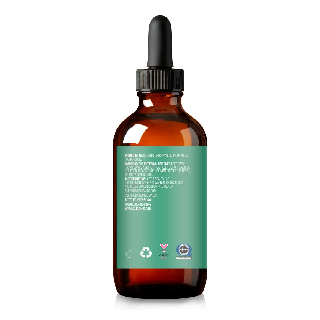 ORGANIC TAMANU OIL 2oz-Cliganic-HBYTALA