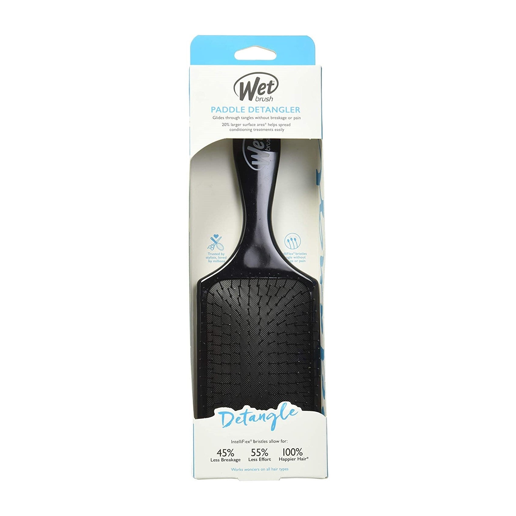 Pro Paddle Detangler Black-WET BRUSH-HBYTALA