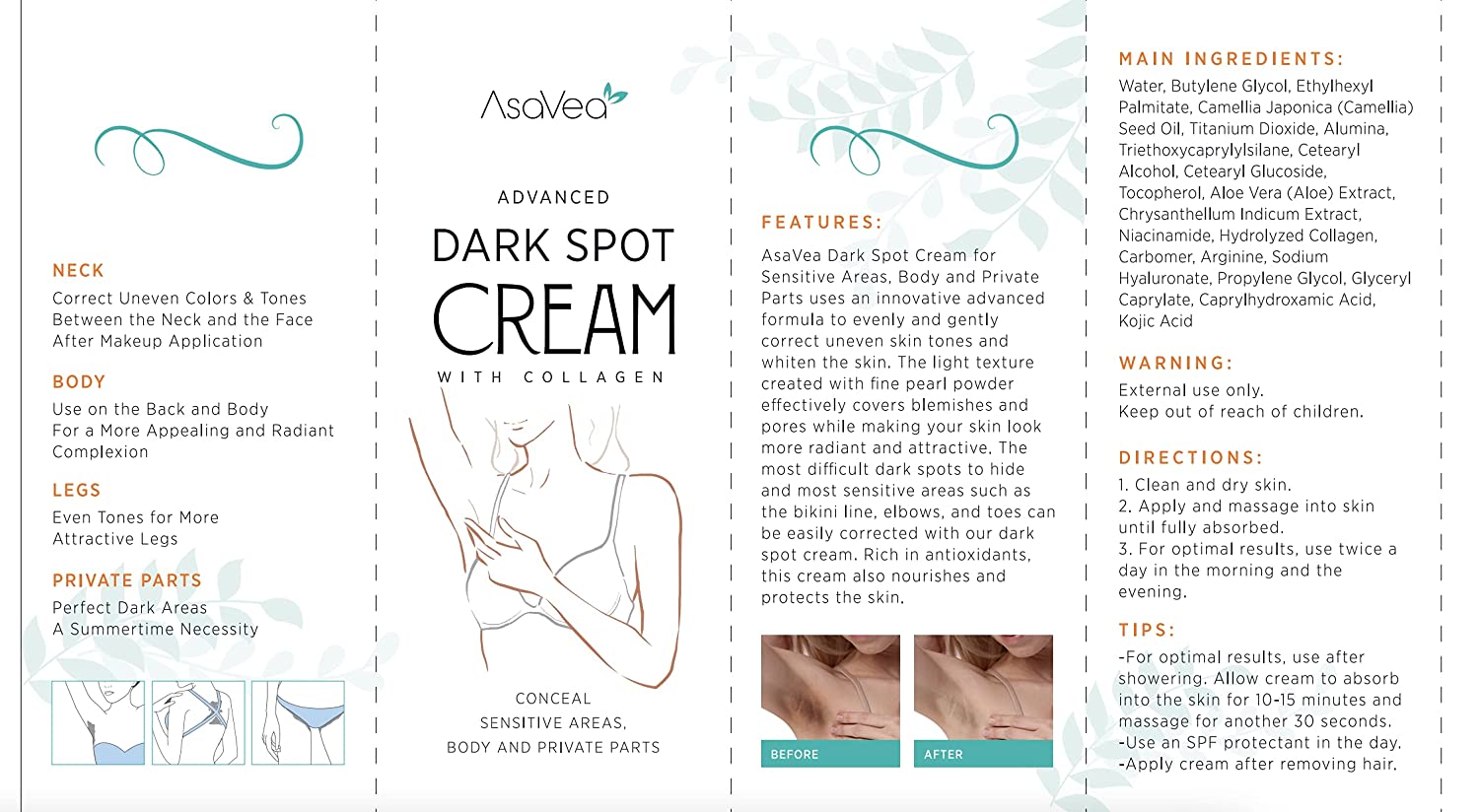 Underarm Whitening Cream-AVAVEA-HBYTALA