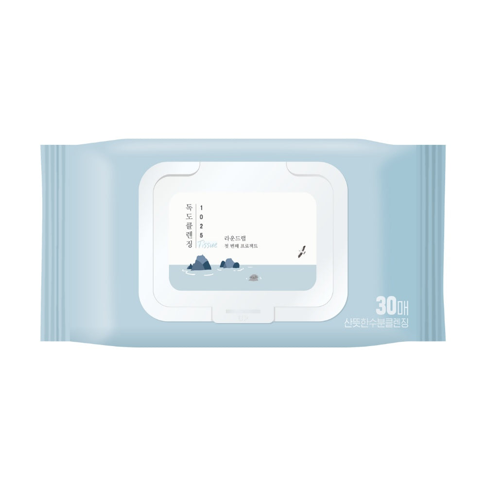 1025 Dokdo Cleansing Tissue 30 pcs-ROUND LAB-HBYTALA