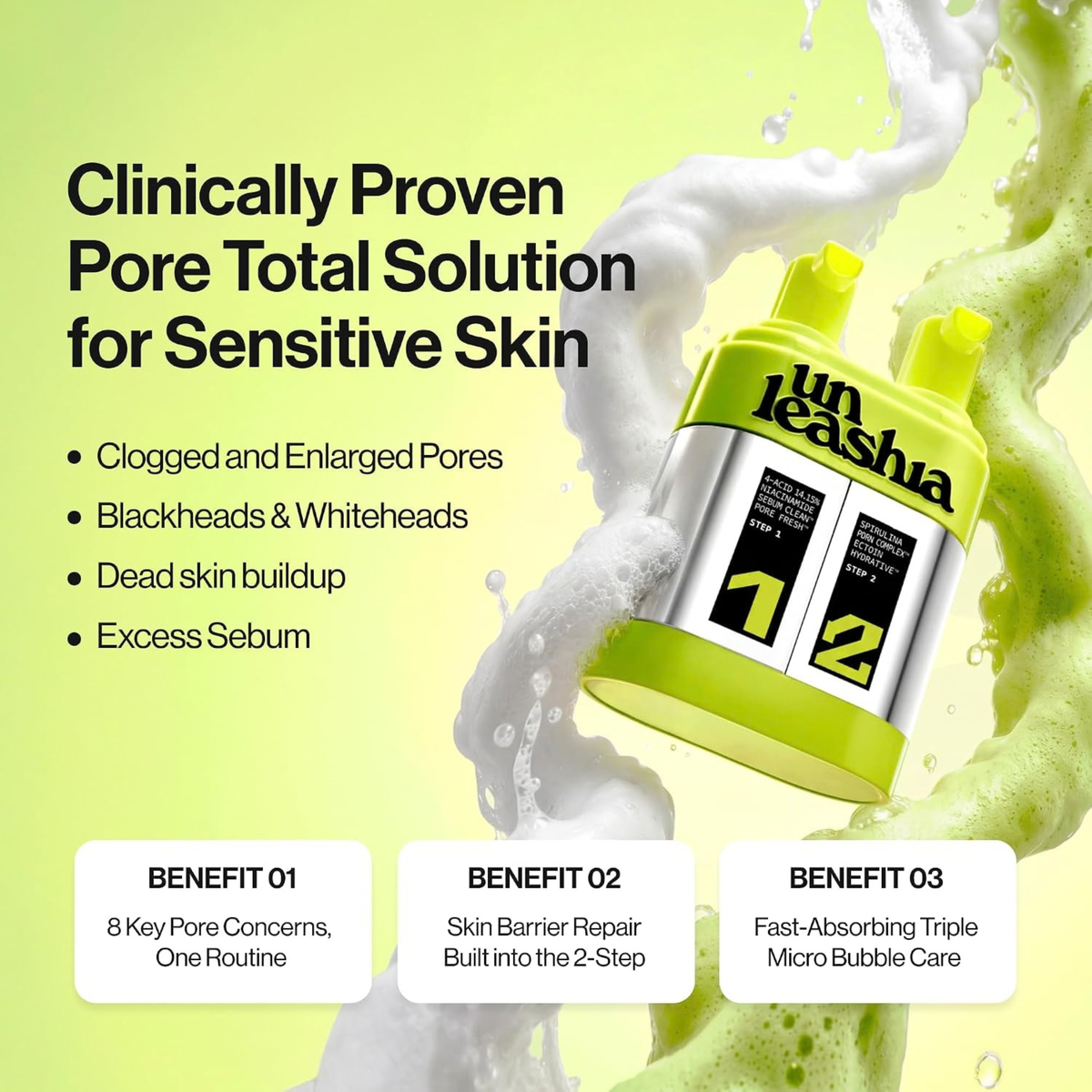 Two Step Zero Pore Overnight Bubble Mask