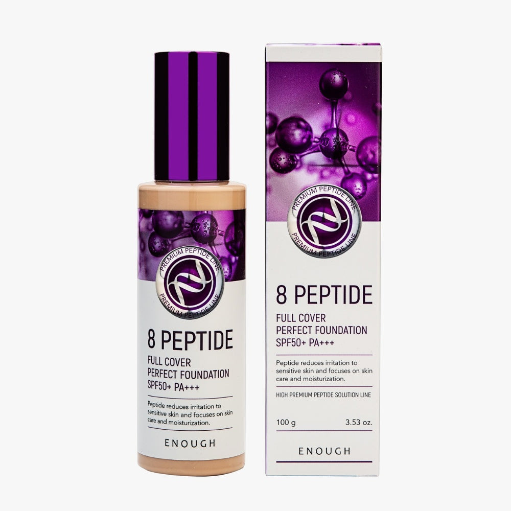 8 Peptide Full Cover Perfect Foundation SPF50+ PA+++-ENOUGH-HBYTALA