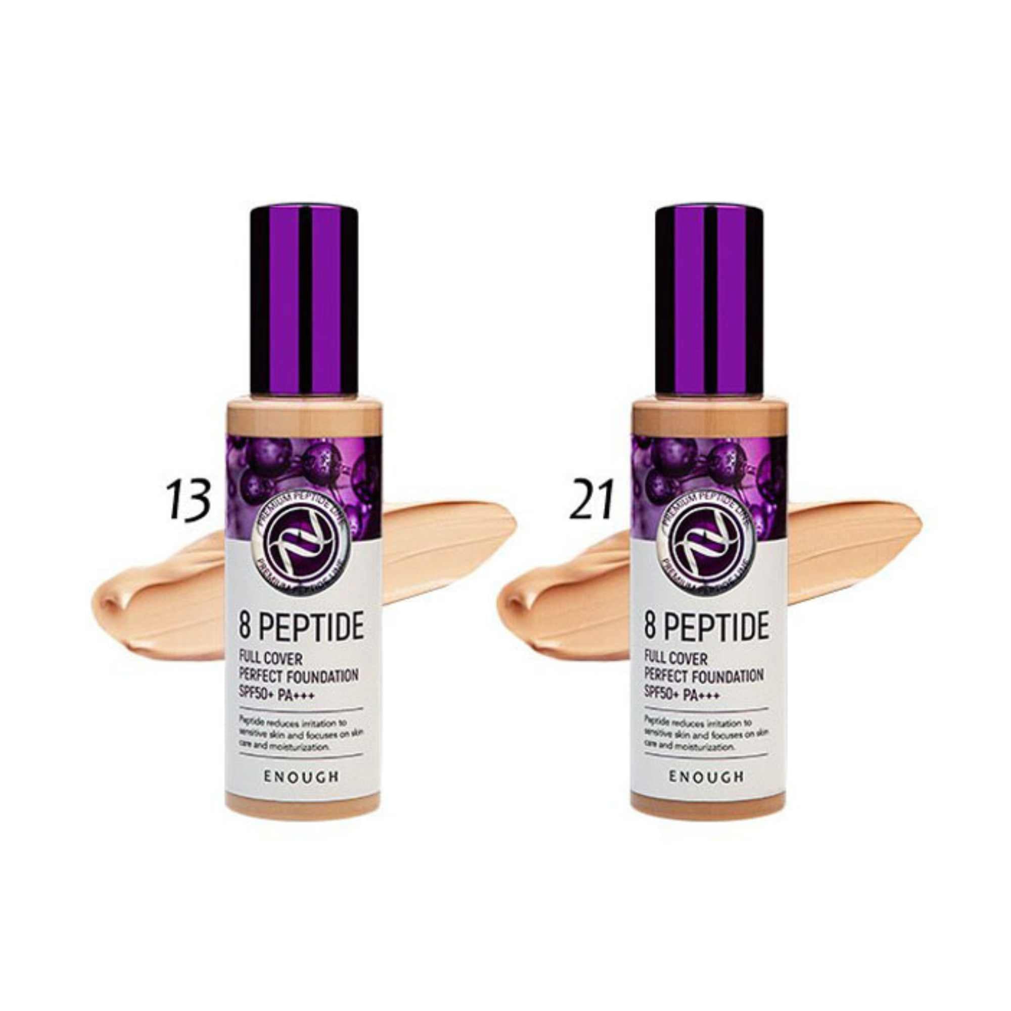 8 Peptide Full Cover Perfect Foundation SPF50+ PA+++-ENOUGH-HBYTALA