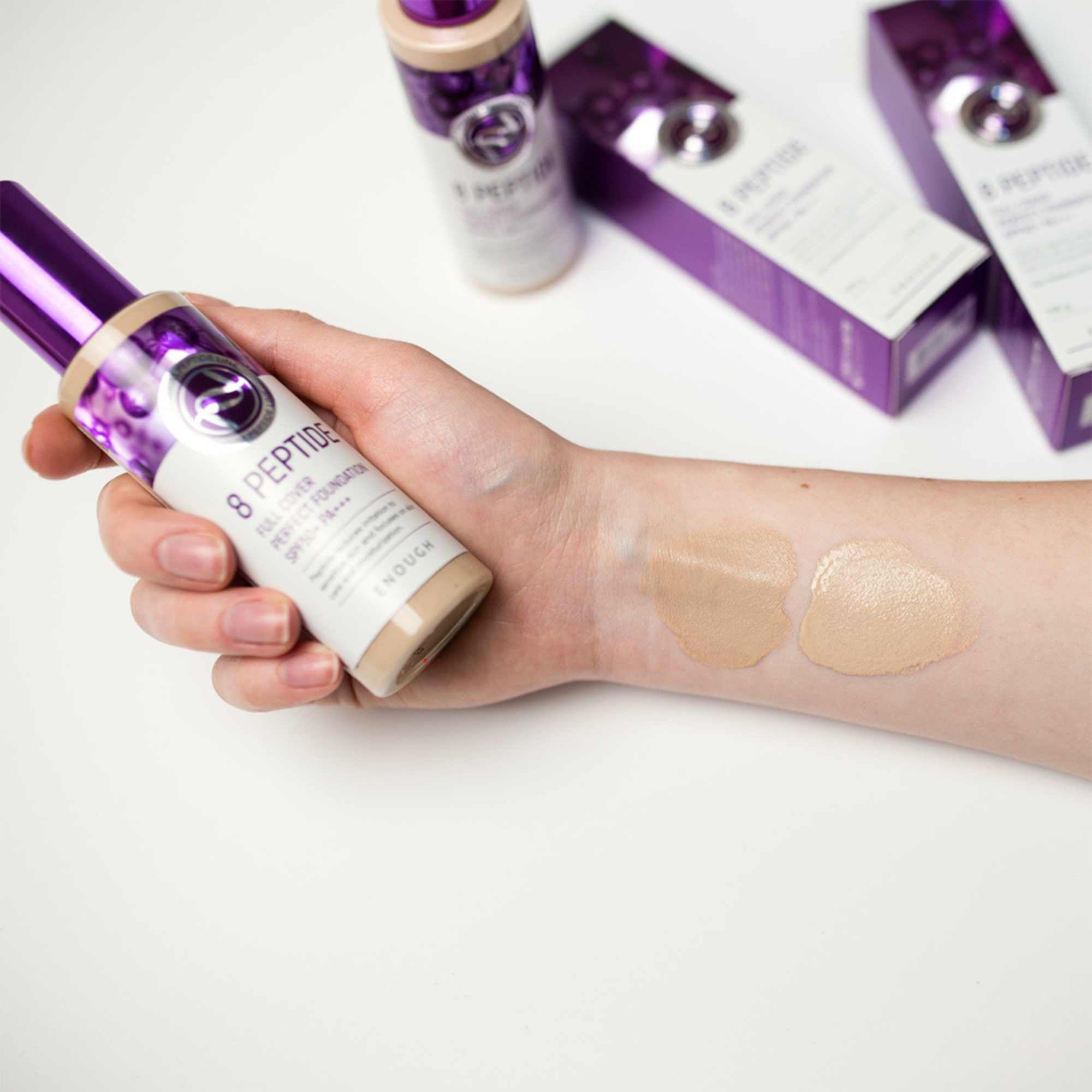 8 Peptide Full Cover Perfect Foundation SPF50+ PA+++-ENOUGH-HBYTALA