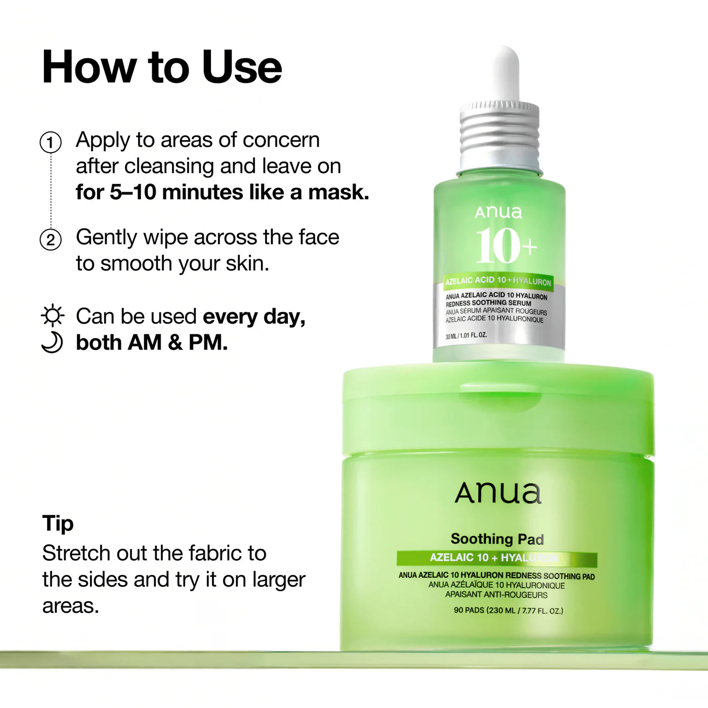 Azelaic 10 Hyaluron Redness Soothing Pad-ANUA-HBYTALA