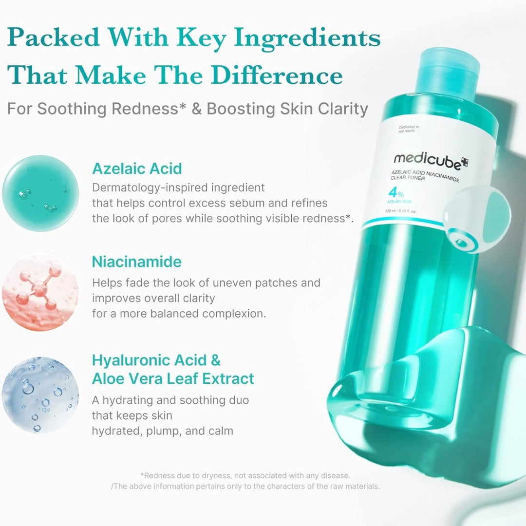 Azelaic Acid Niacinamide Clear Toner-MEDICUBE-HBYTALA
