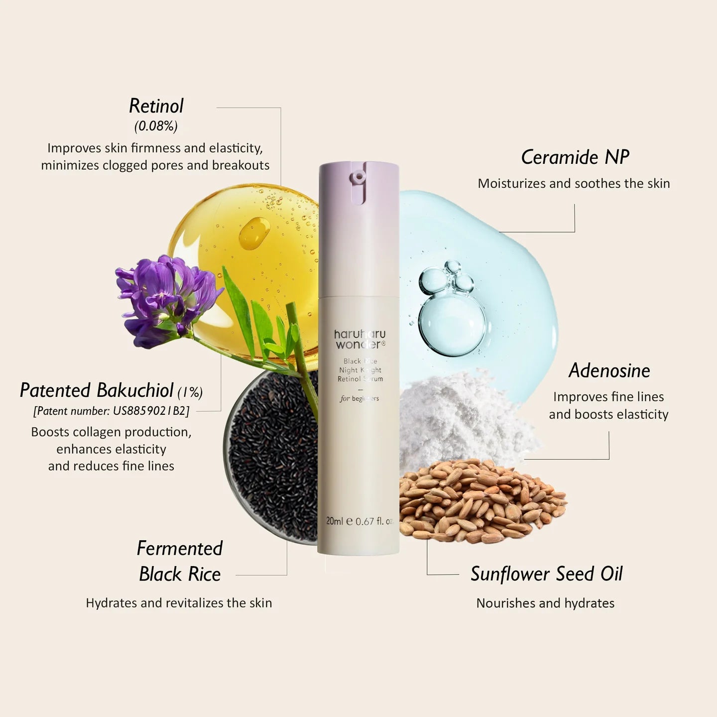 BLACK RICE night knight retinol serum-HARUHARU WONDER-HBYTALA
