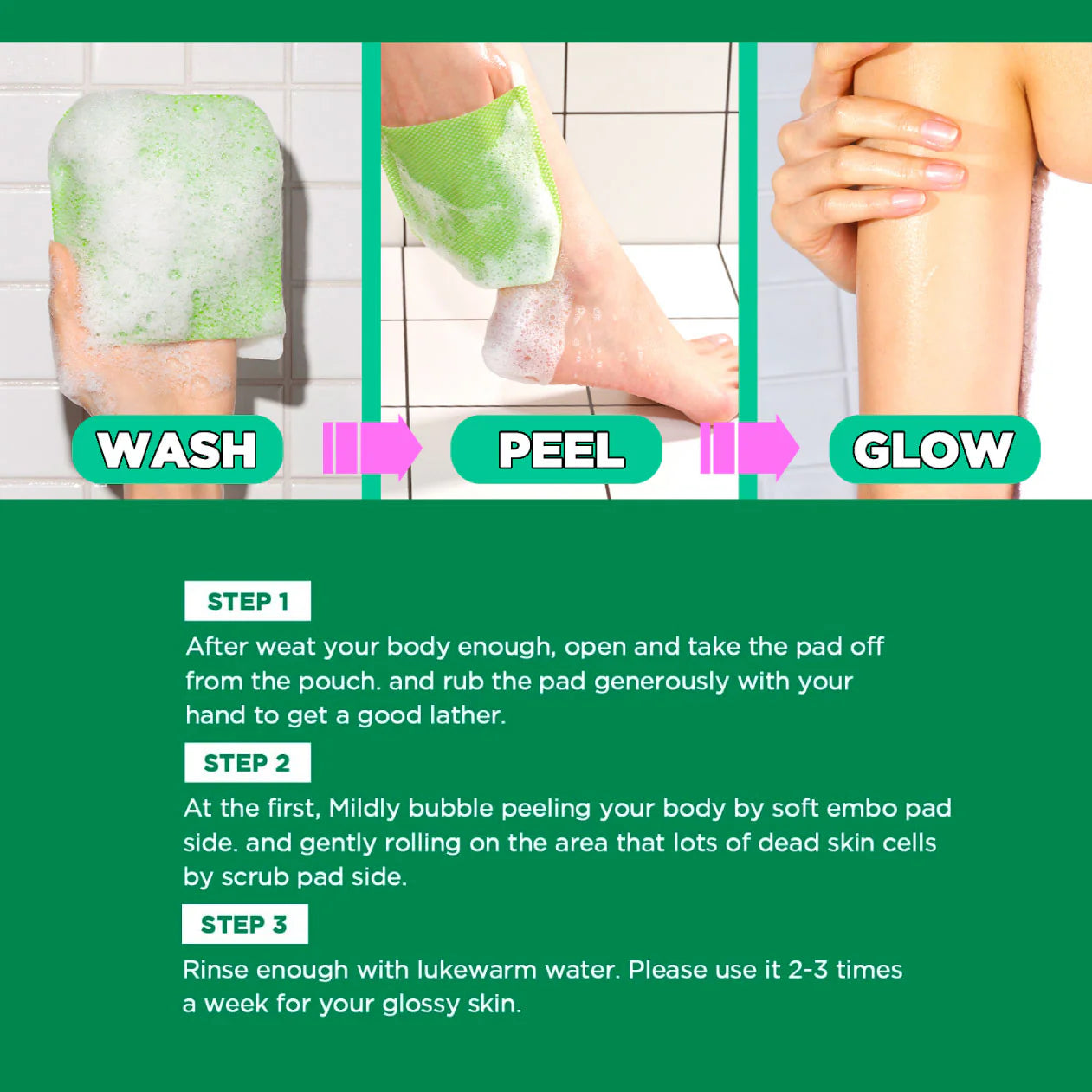 Body Peeling Pad - Original Care-Mom's Bath Recipe-HBYTALA