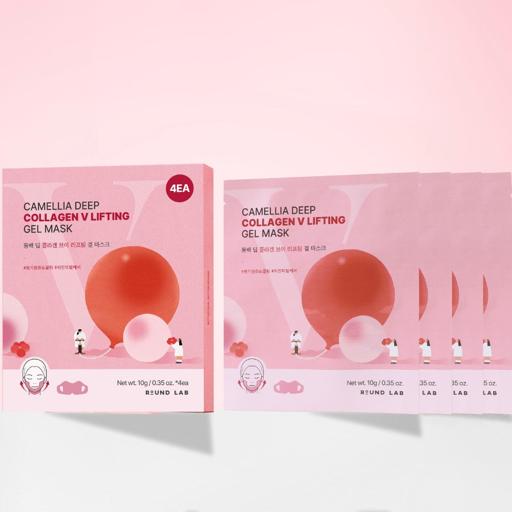 CAMELLIA DEEP COLLAGEN V LIFTING GEL MASK 1 PC-ROUND LAB-HBYTALA