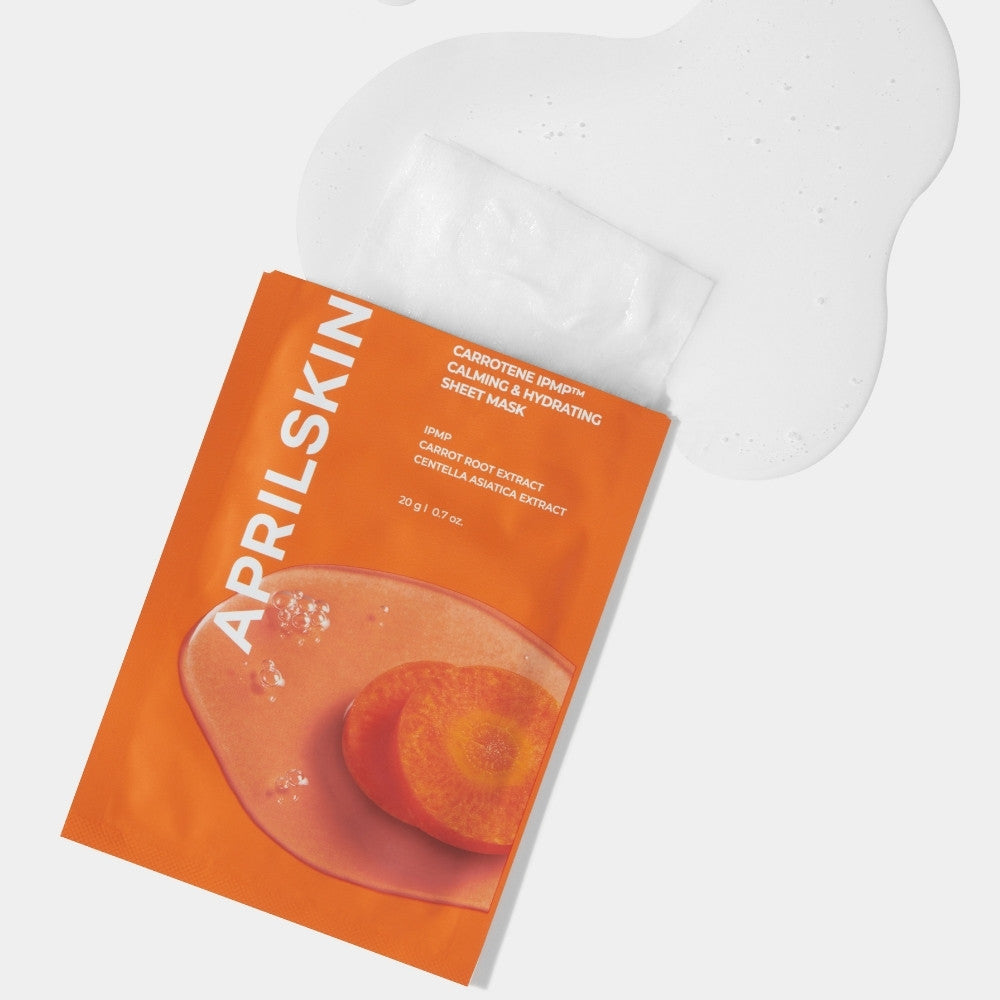 CARROTENE IPMP™ CALMING & HYDRATING SHEET MASK-APRILSKIN-HBYTALA