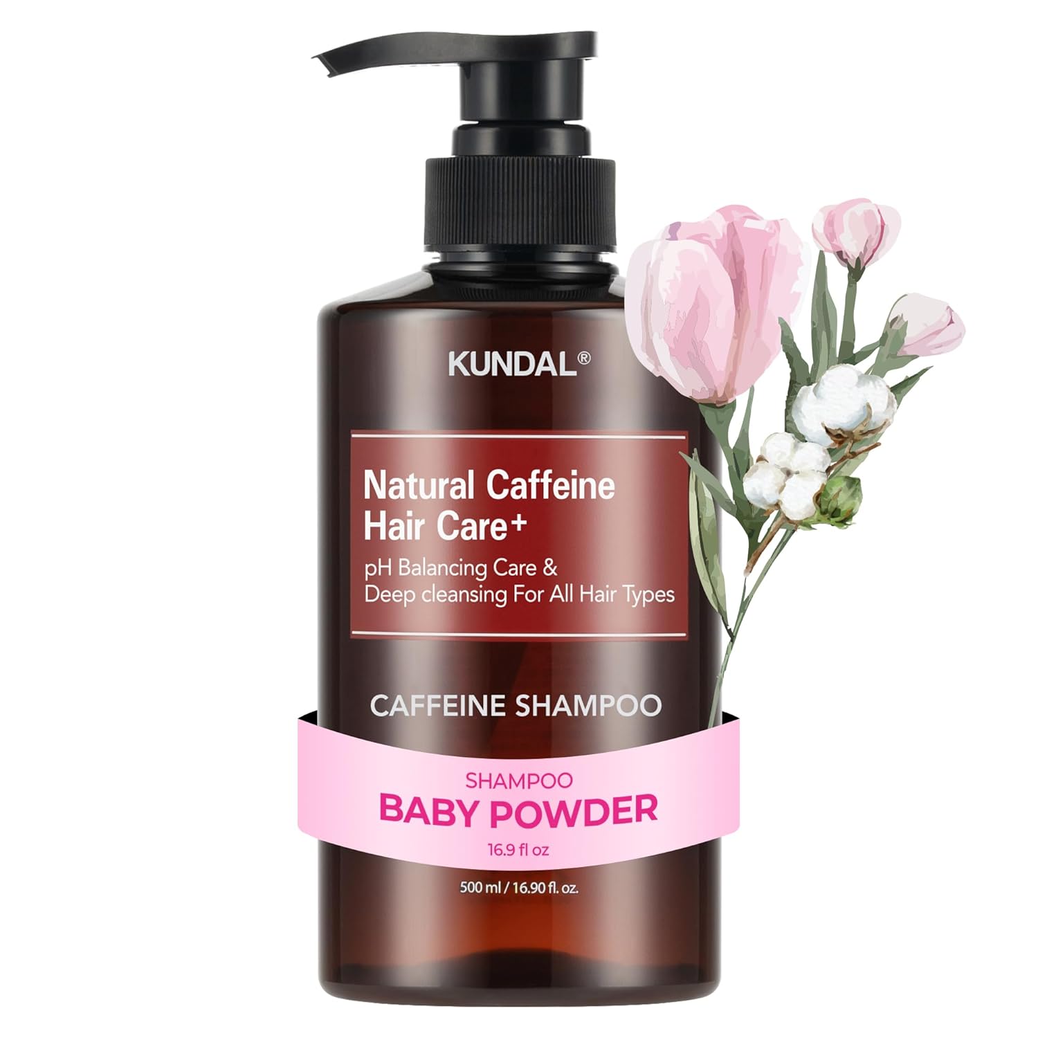 Caffeine Shampoo 500ML (2 SCENTS)-KUNDAL-HBYTALA