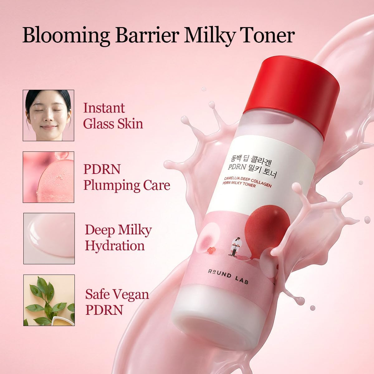 Camellia Deep Collagen Milky PDRN Toner 150ml-ROUND LAB-HBYTALA