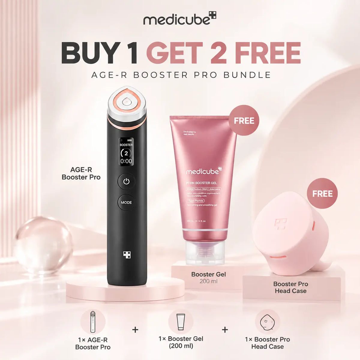 Medicube AGE-R Booster Pro - Buy 1 Get 2 Free