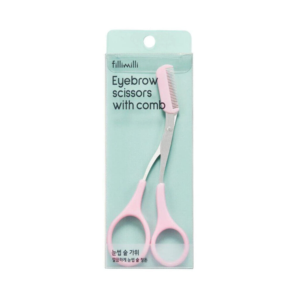 Eyebrow Scissors with Comb-FILLIMILLI-HBYTALA