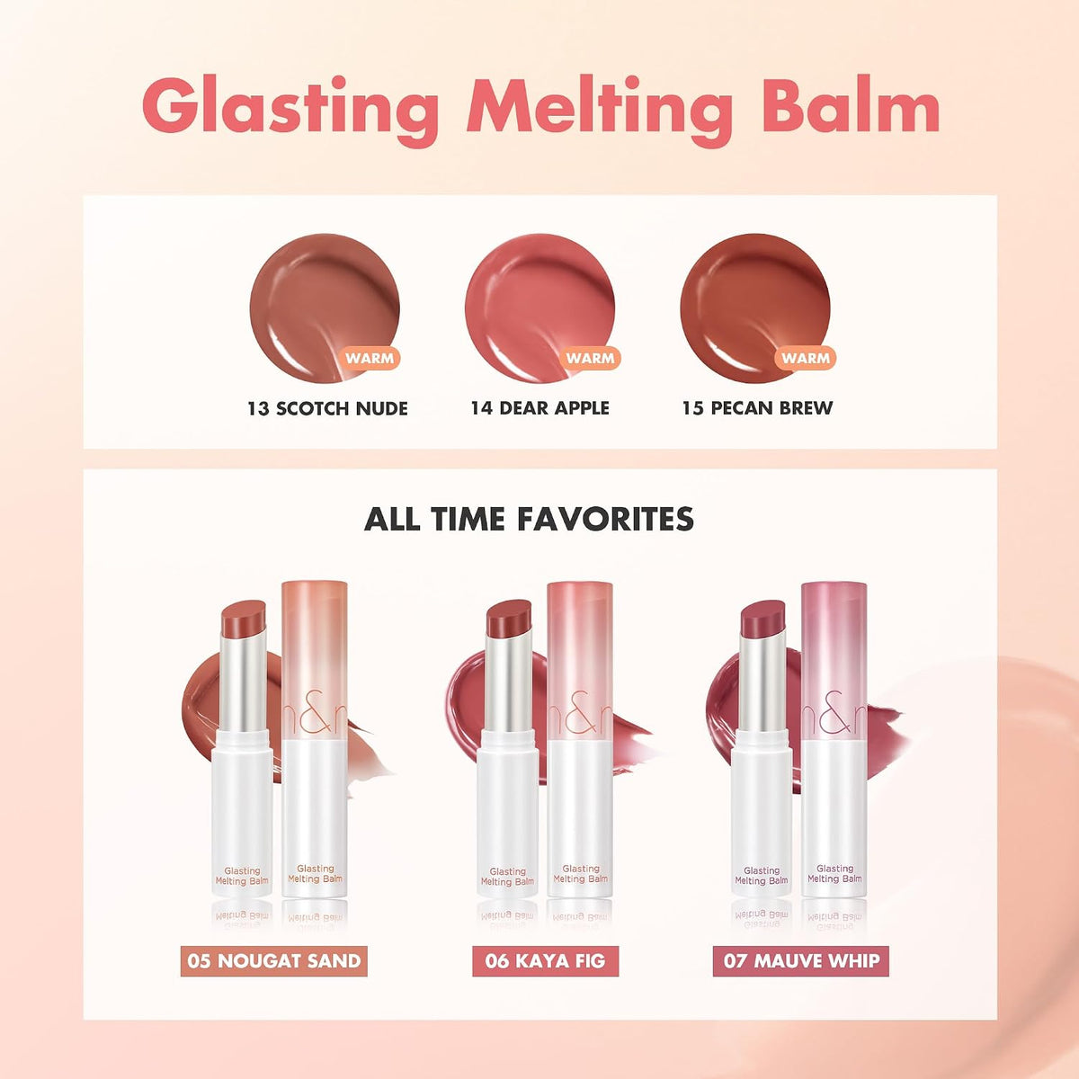 GLASTING MELTING BALM (8 SHADES)-ROM&ND-HBYTALA