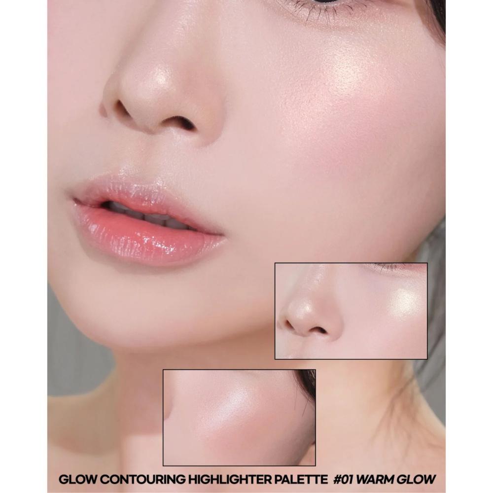 Glow Contouring Highlighter Palette-WAKEMAKE-HBYTALA