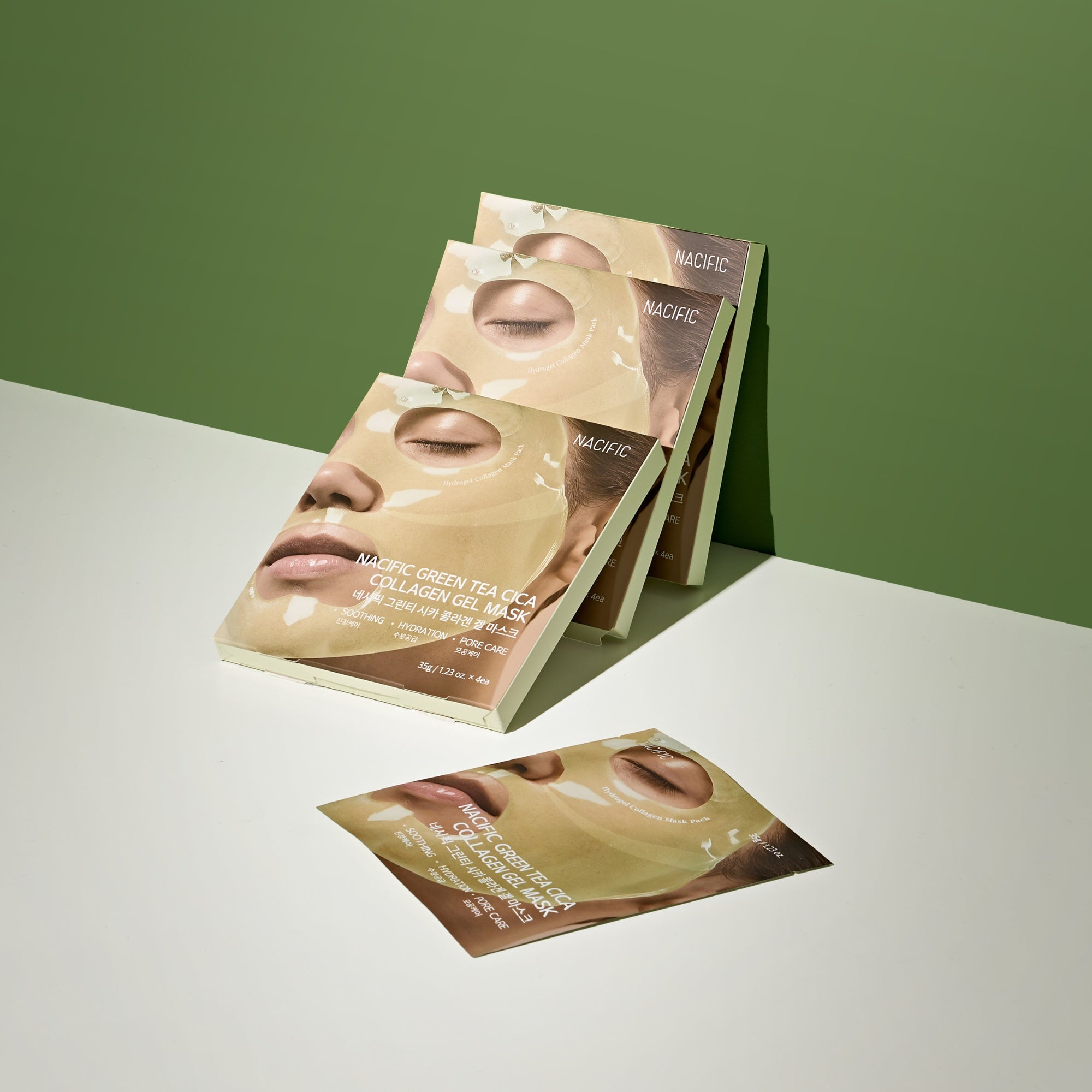 Green Tea Cica Collagen Gel Mask Sheet-NACIFIC-HBYTALA