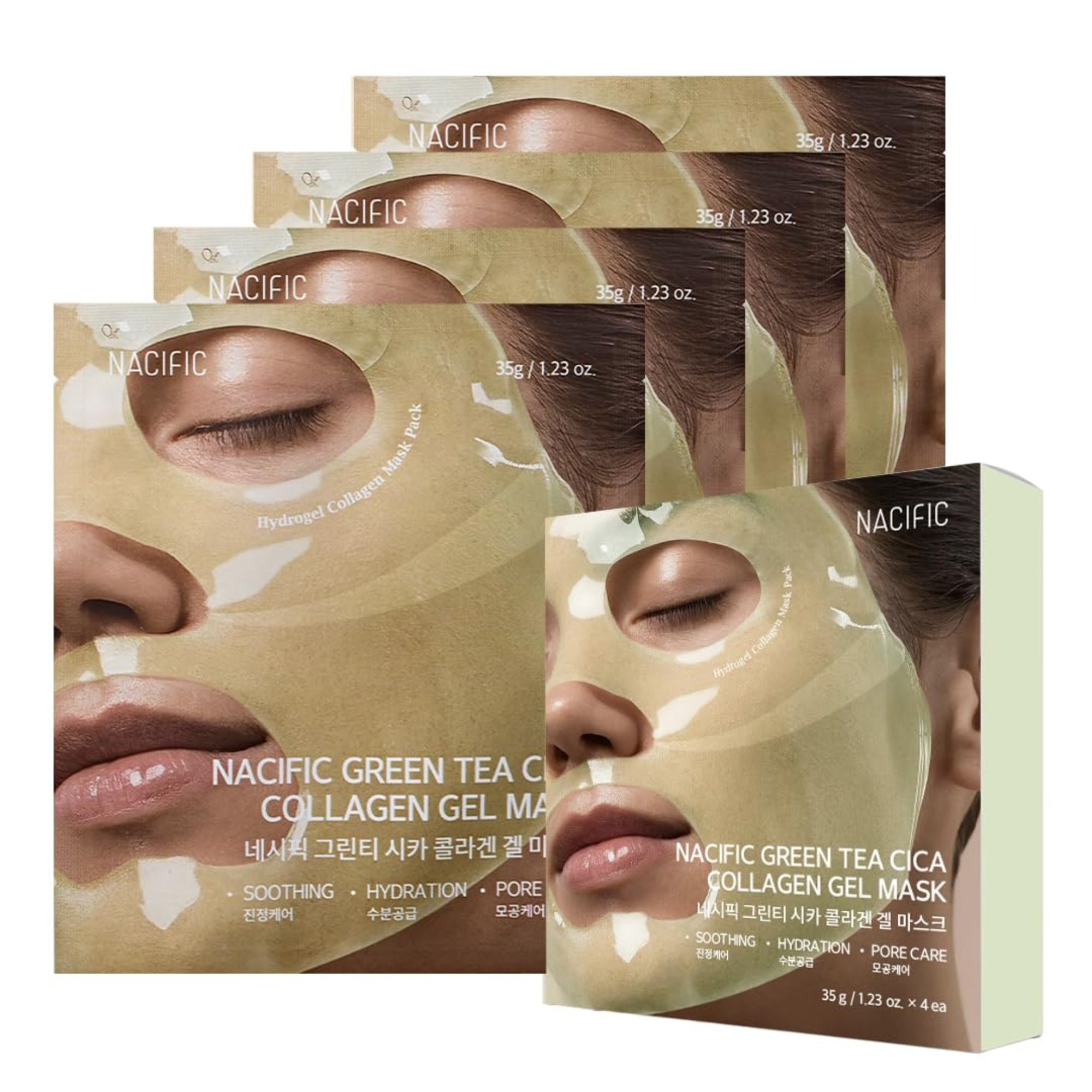 Green Tea Cica Collagen Gel Mask Sheet-NACIFIC-HBYTALA