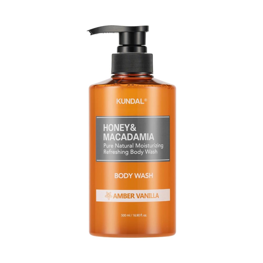 HONEY & MACADAMIA PURE BODY WASH 500ML - 4 SCENTS-KUNDAL-HBYTALA