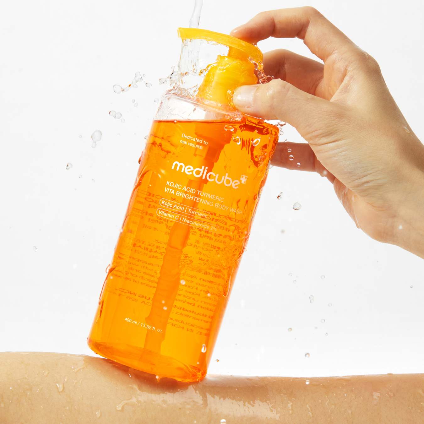 KOJIC ACID TURMERIC VITA BRIGHTENING BODY WASH 400ml-MEDICUBE-HBYTALA