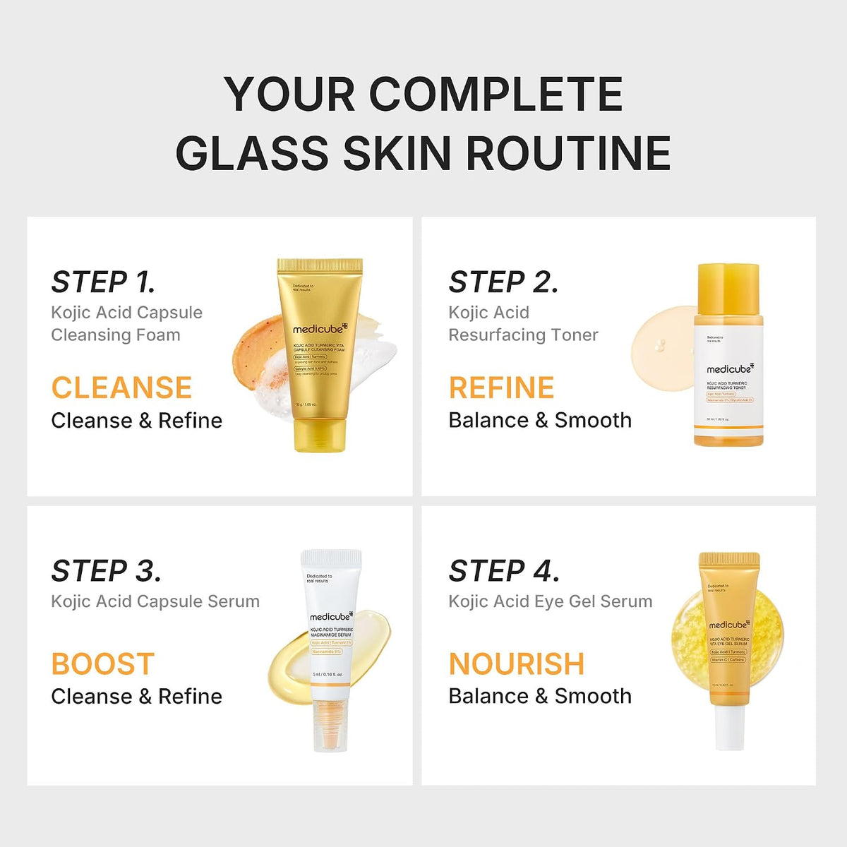 KOJIC BRIGHTENING ESSENTIAL KIT-MEDICUBE-HBYTALA