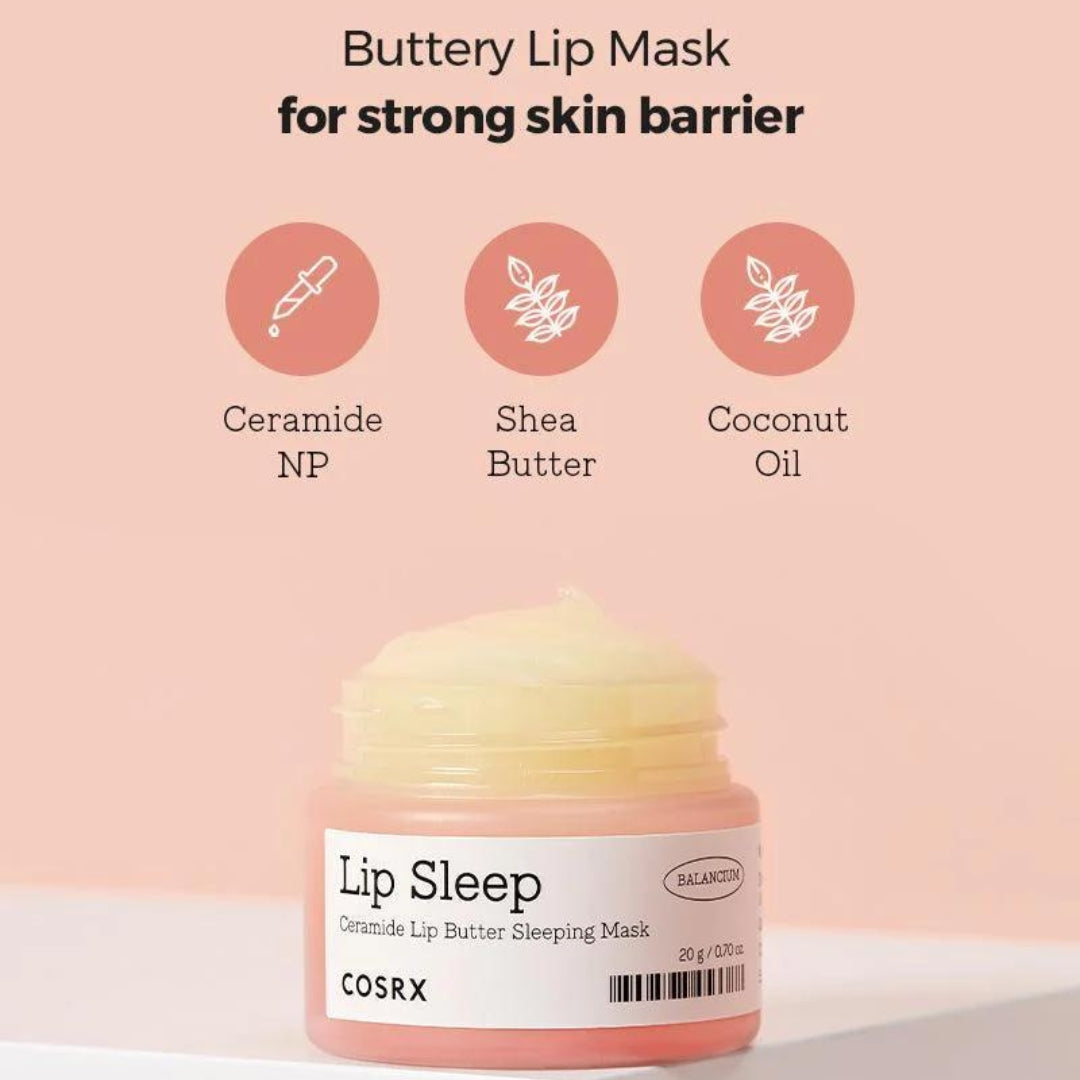 Lip Sleep - Balancium Ceramide Lip Butter Sleeping Mask-COSRX-HBYTALA