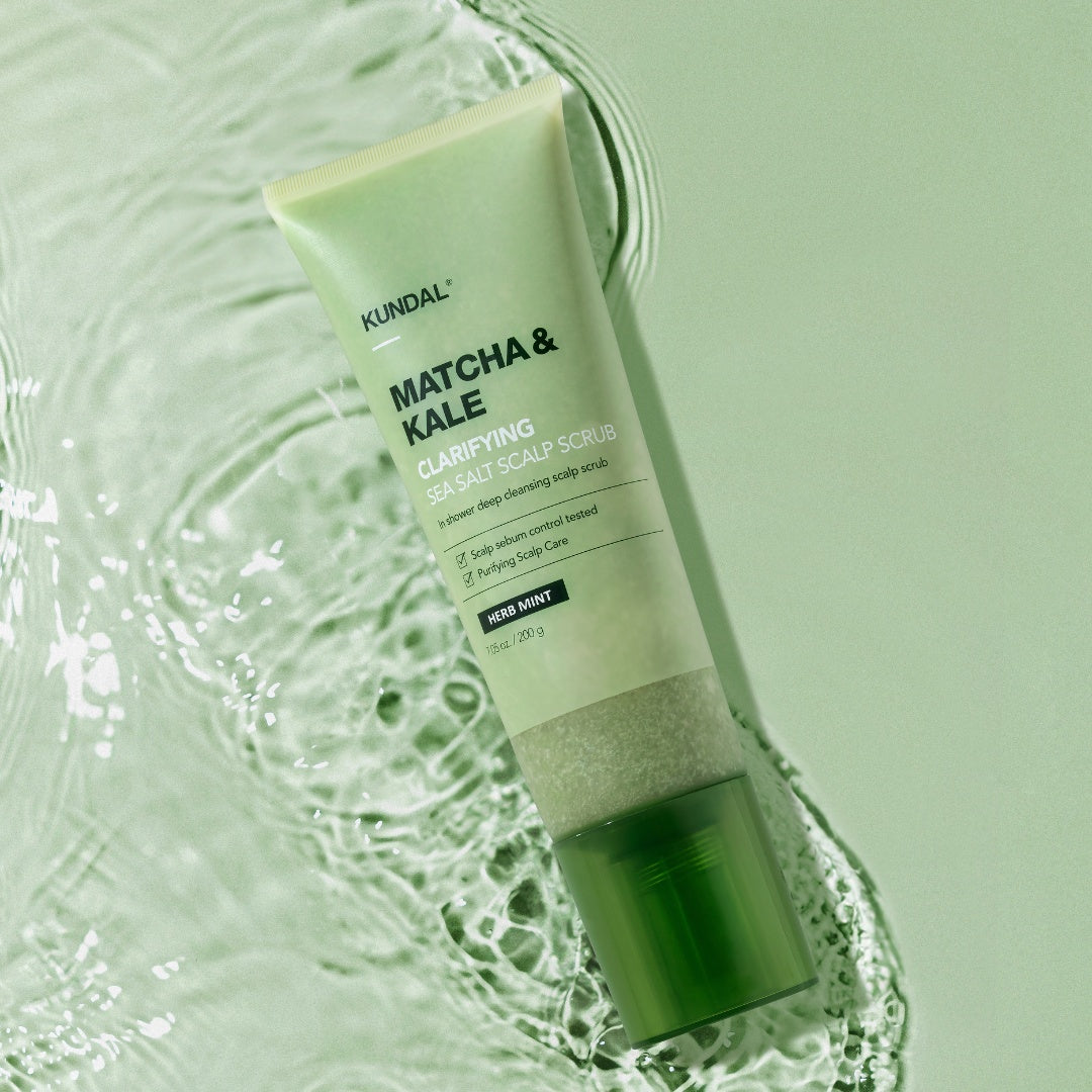 Matcha & Kale Clarifying Sea Salt Scalp Scaler-KUNDAL-HBYTALA