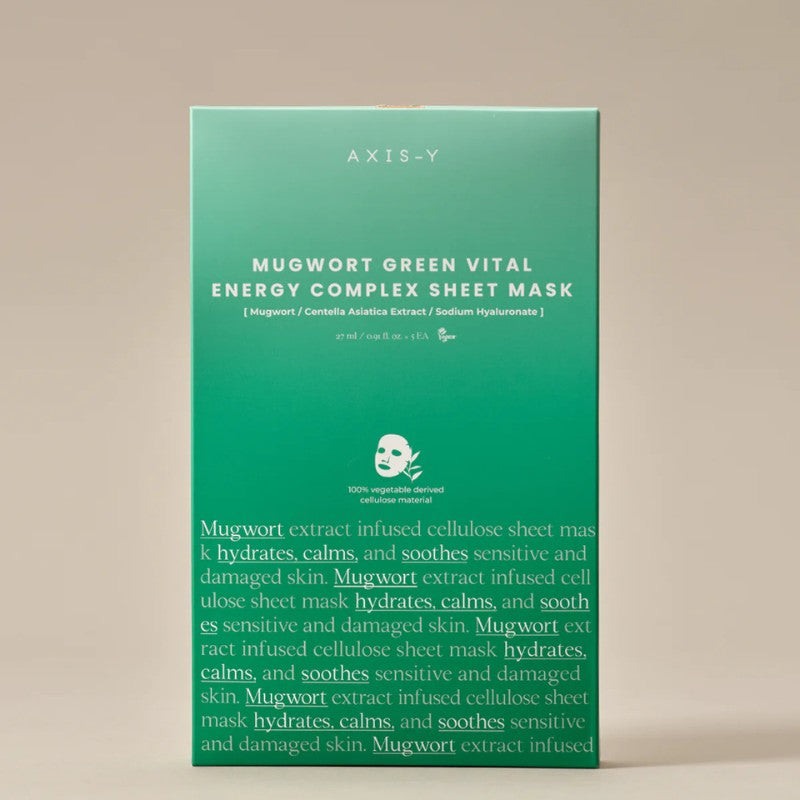 Mugwort Green Vital Energy Complex Sheet Mask-AXIS-Y-HBYTALA