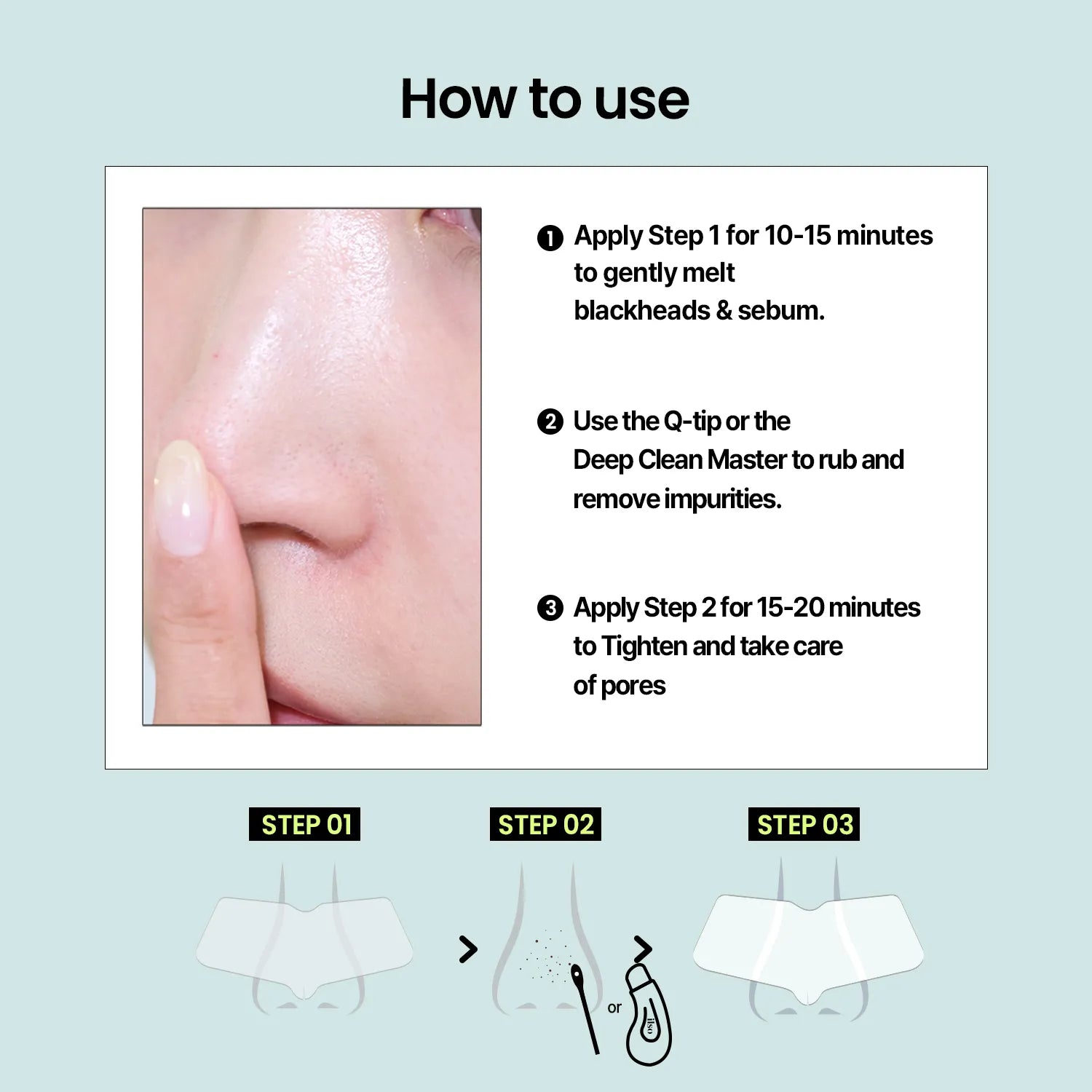 NATURAL MILD CLEAR NOSE PATCH - 5 SHEETS-ILSO-HBYTALA