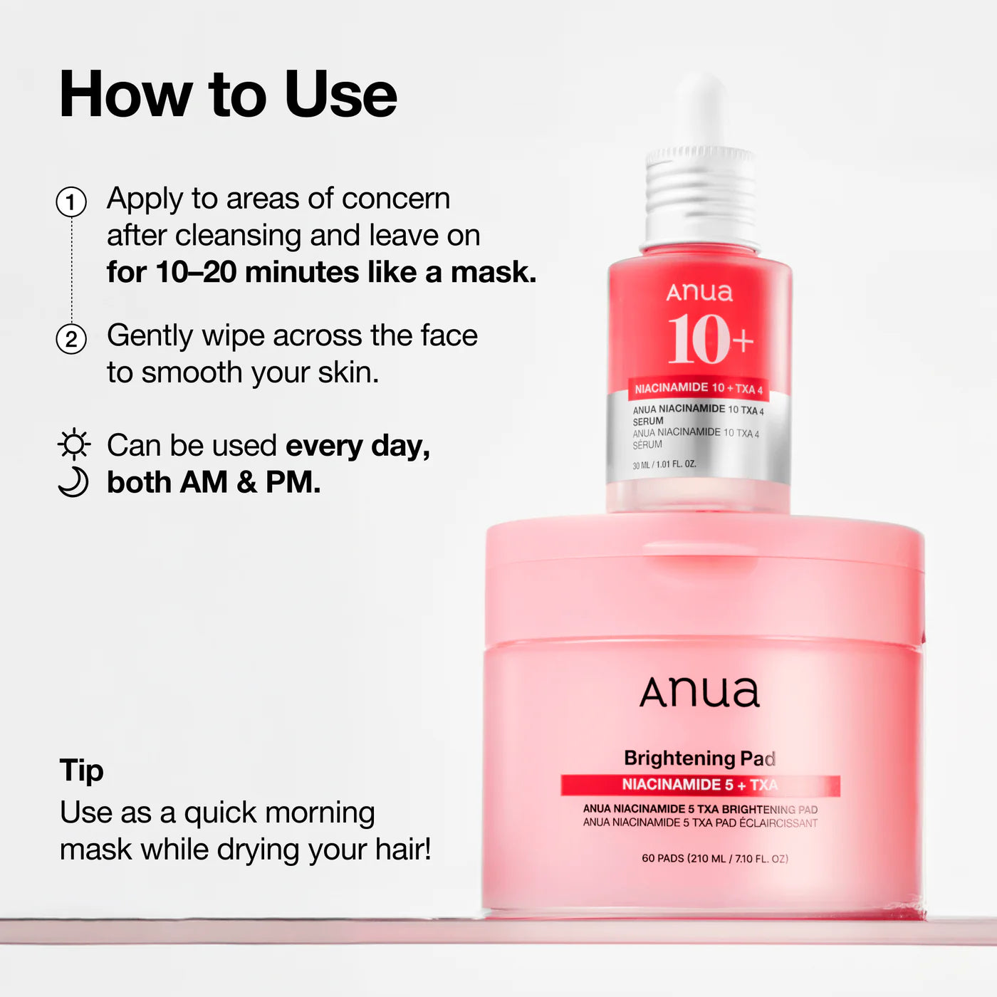 Niacinamide 5 TXA Brightening Pad-ANUA-HBYTALA