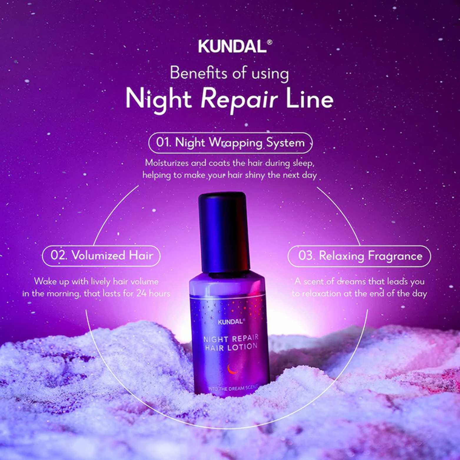 Night Repair Hair Lotion 100ML - Into the Dream-KUNDAL-HBYTALA