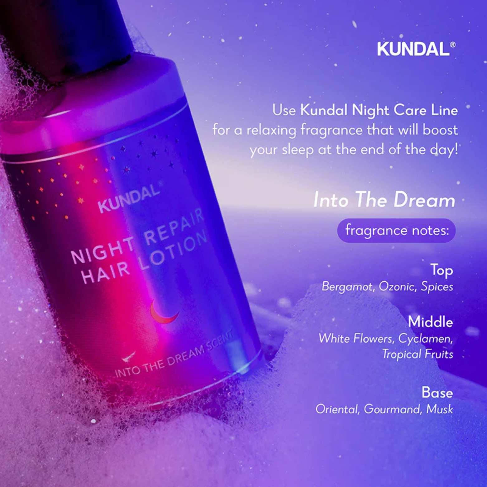 Night Repair Hair Lotion 100ML - Into the Dream-KUNDAL-HBYTALA