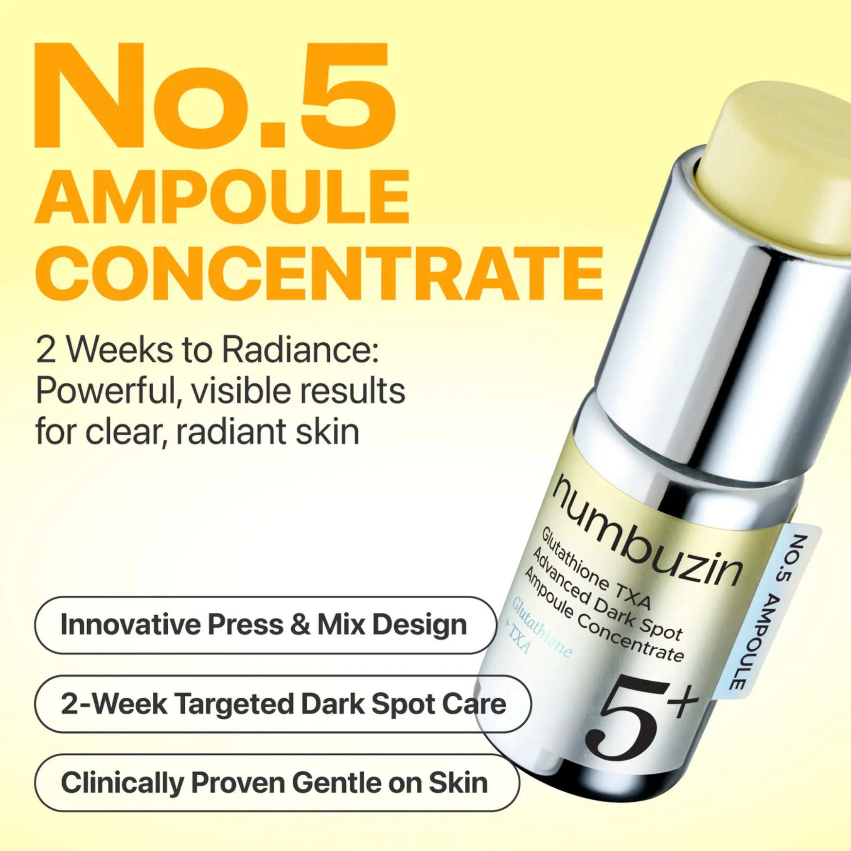 No.5 Glutathione TXA Dark Spot Ampoule-NUMBUZIN-HBYTALA