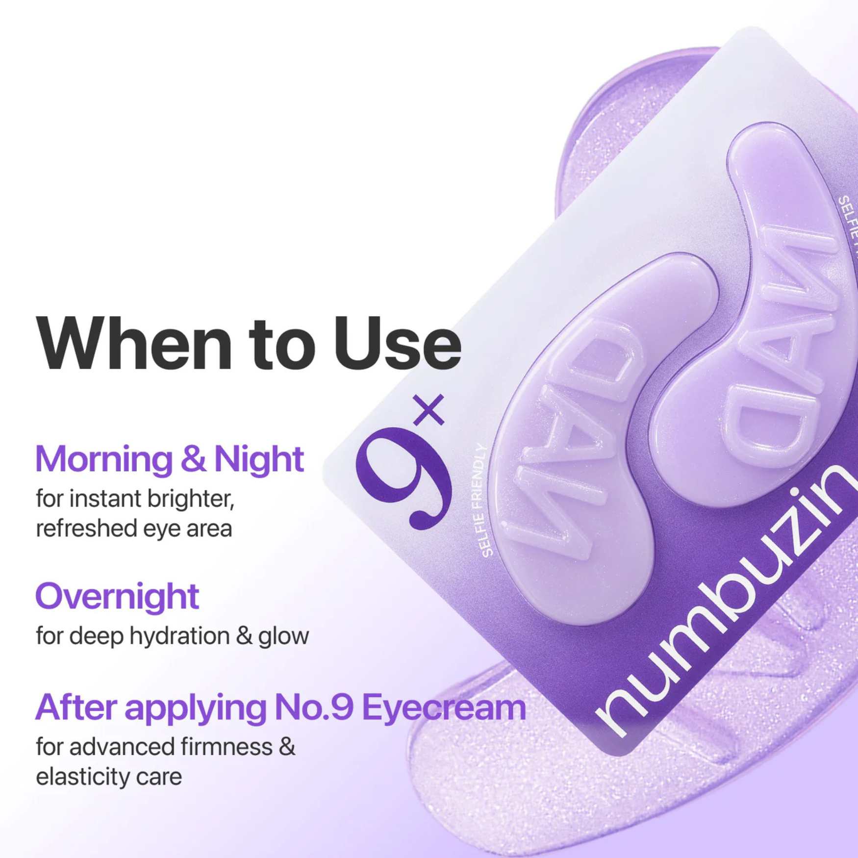 No.9 Eye Patches, NAD+ Collagen-NUMBUZIN-HBYTALA