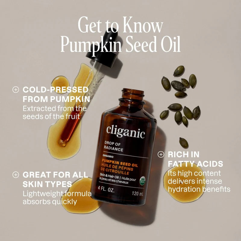 ORGANIC PUMPKIN SEED OIL 4OZ-Cliganic-HBYTALA