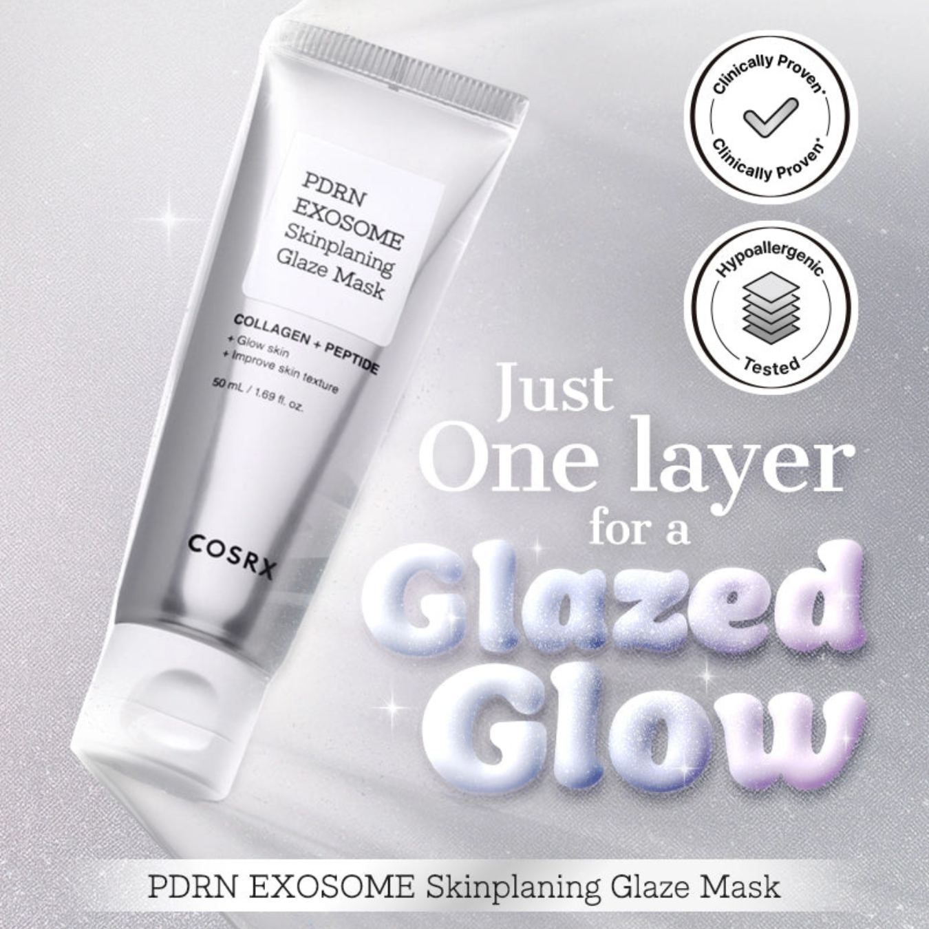 PDRN EXOSOME Skinplaning Glaze Mask-COSRX-HBYTALA
