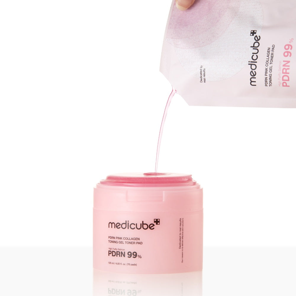 PDRN Pink Collagen Toning Gel Toner Pad-MEDICUBE-HBYTALA