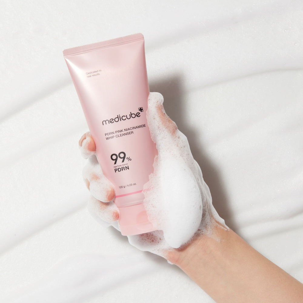 PDRN Pink Niacinamide Whip Cleanser 120G-MEDICUBE-HBYTALA