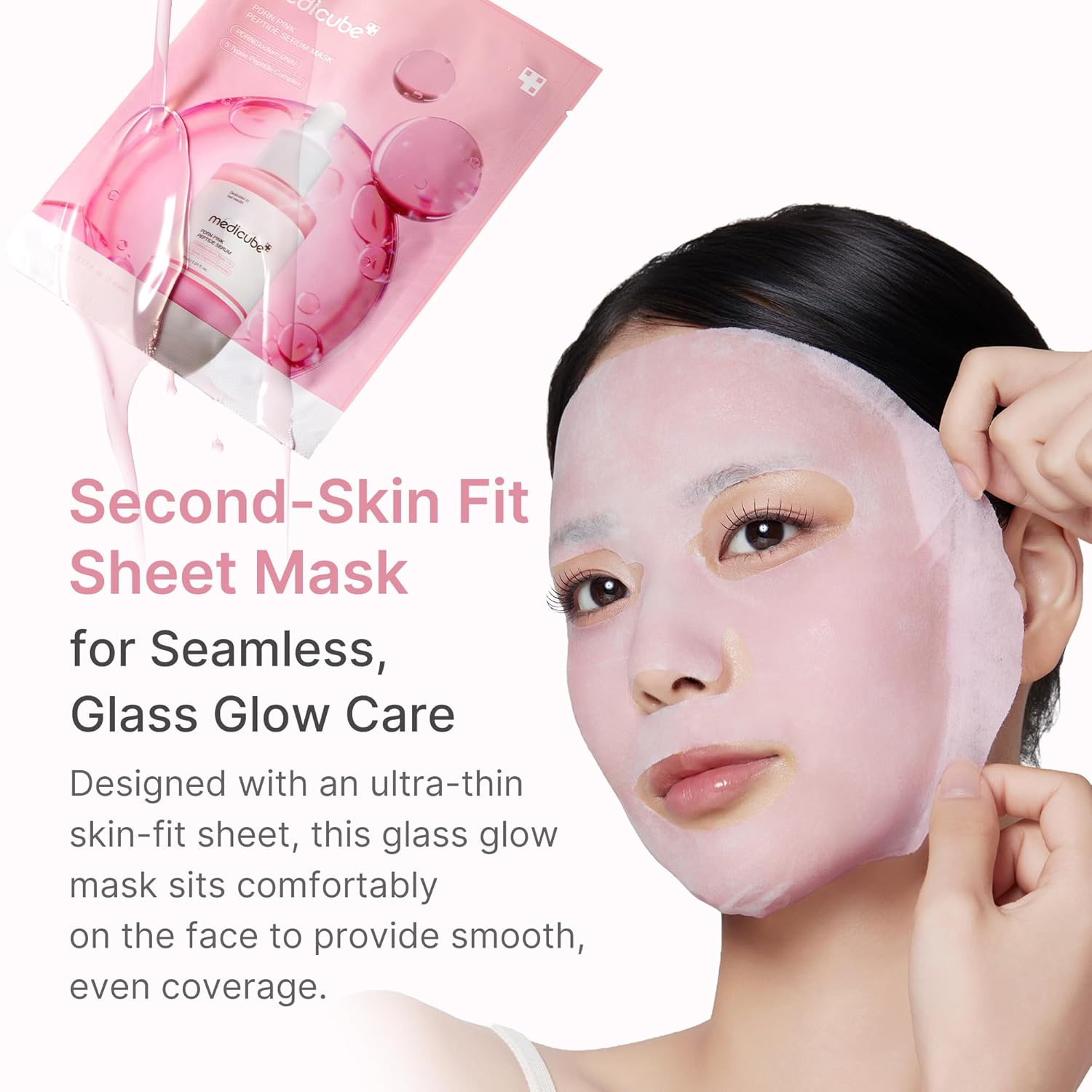 PDRN Pink Peptide Serum Mask-MEDICUBE-HBYTALA