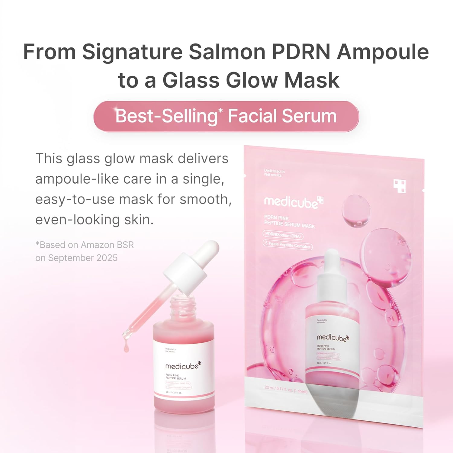 PDRN Pink Peptide Serum Mask-MEDICUBE-HBYTALA
