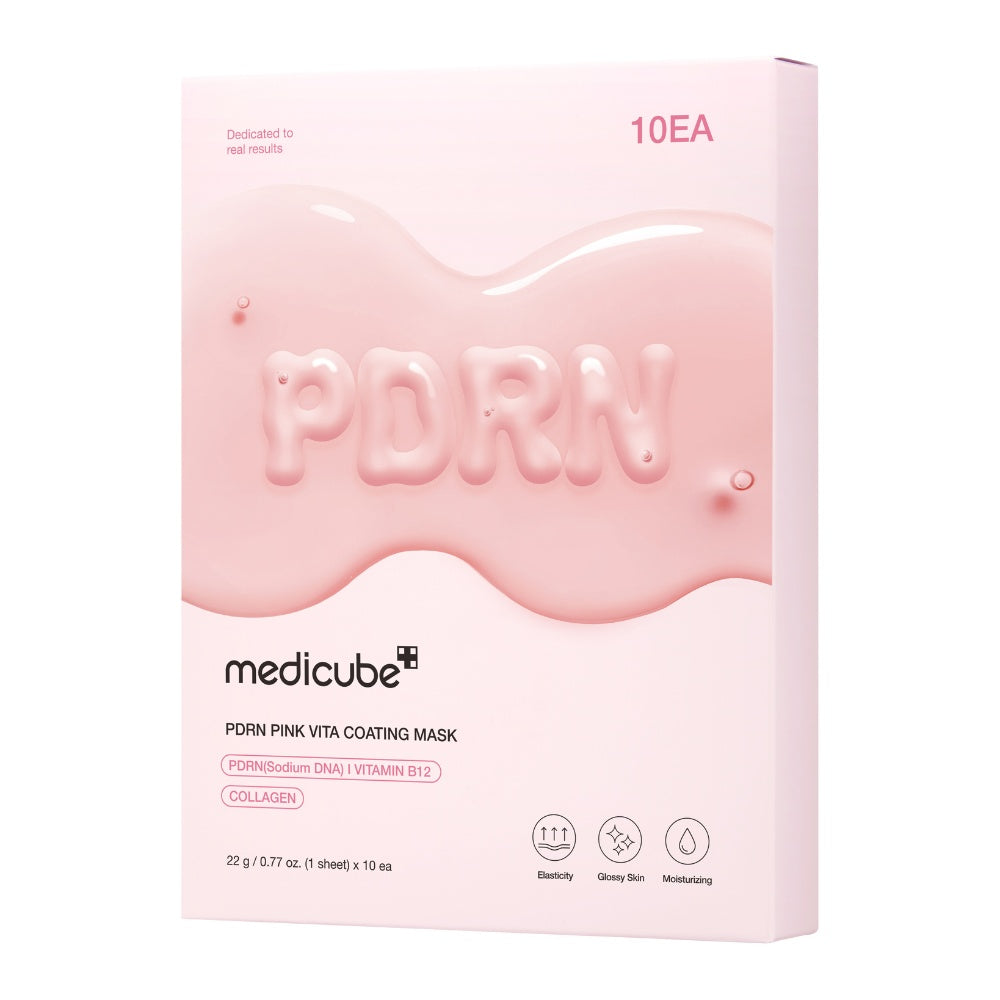PDRN Pink Vita Coating Mask (10EA)-MEDICUBE-HBYTALA