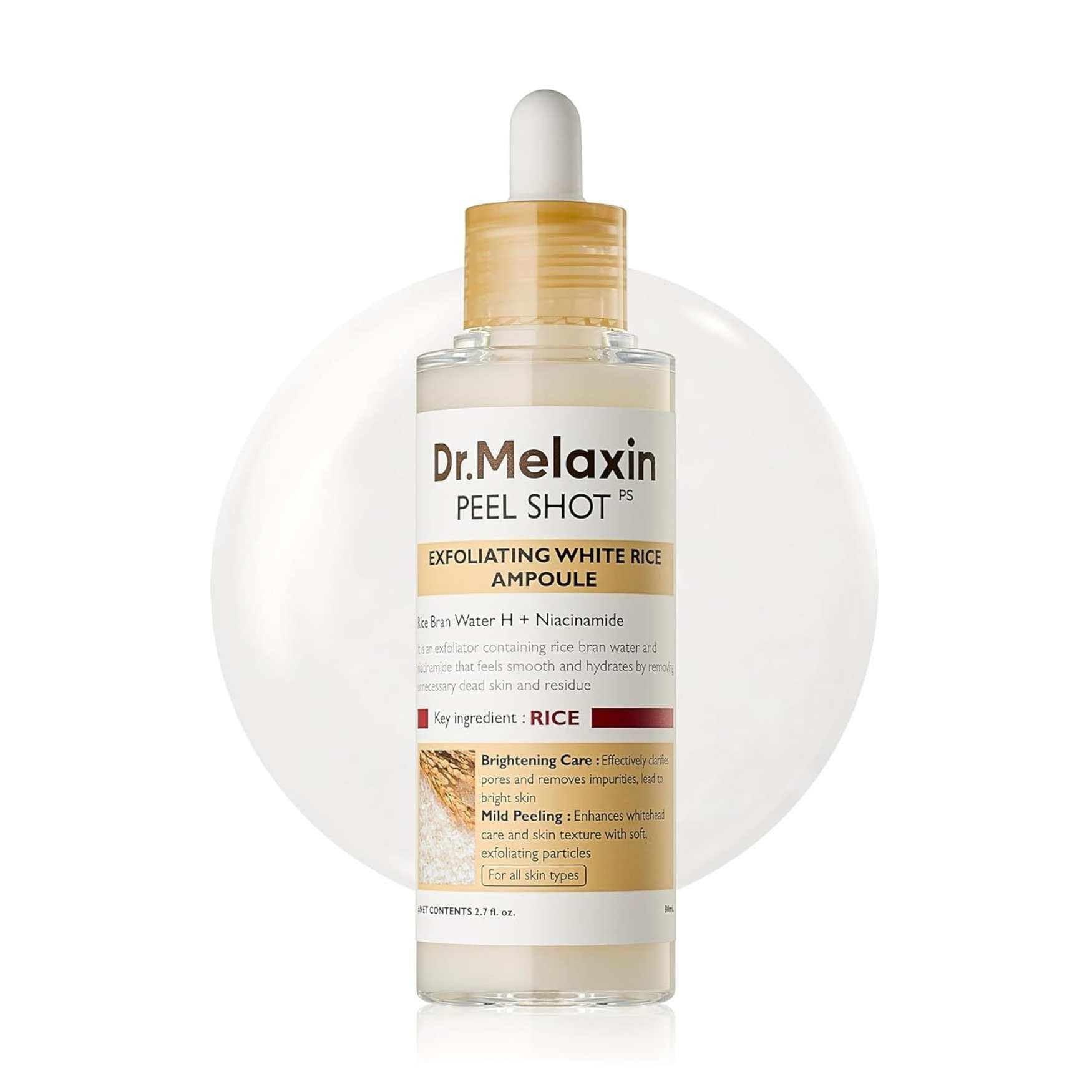 Peel Shot Glow White Rice Peeling Ampoule-DR.MELAXIN-HBYTALA