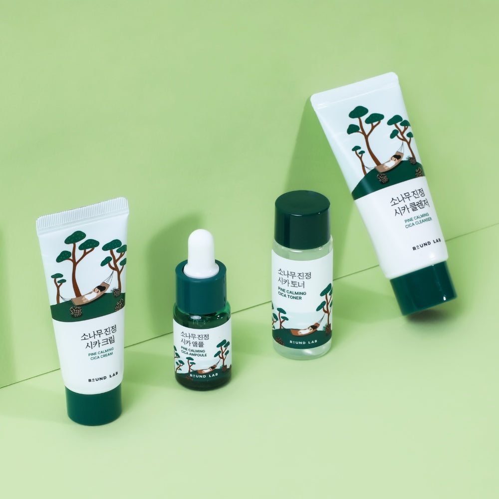 Pine Calming Cica trial kit-ROUND LAB-HBYTALA