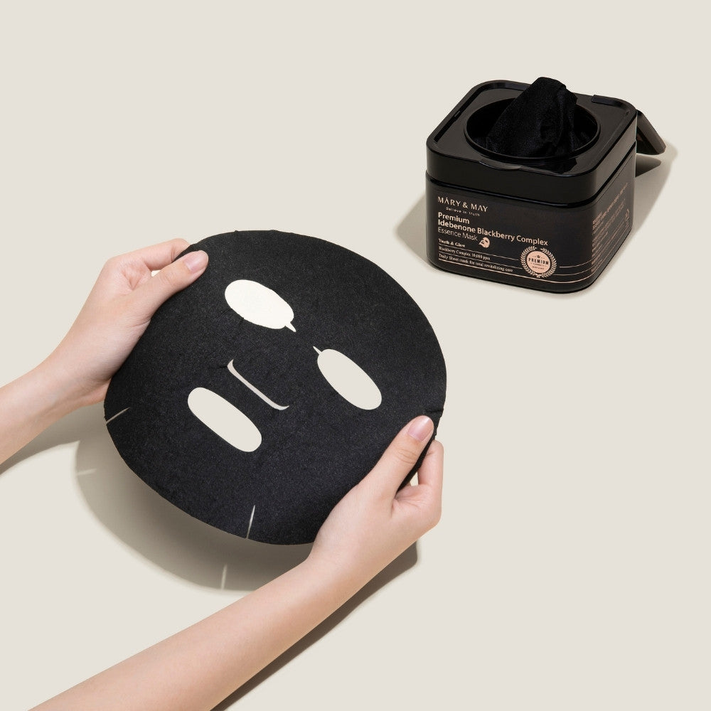 Premium Idebenon Blackberry Complex Essence Mask 20EA/250g-MARY&MAY-HBYTALA