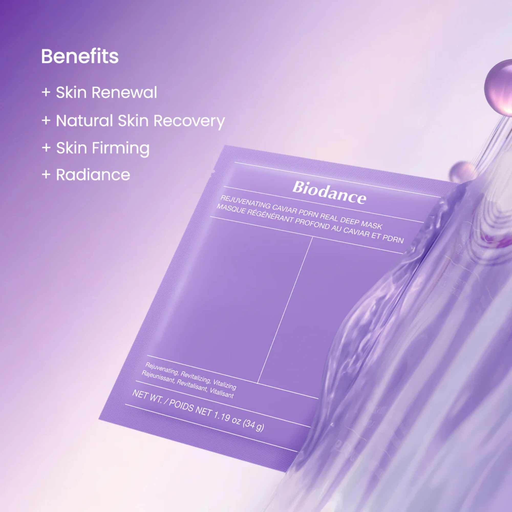 Rejuvenating Caviar PDRN Real Deep Mask-BIODANCE-HBYTALA