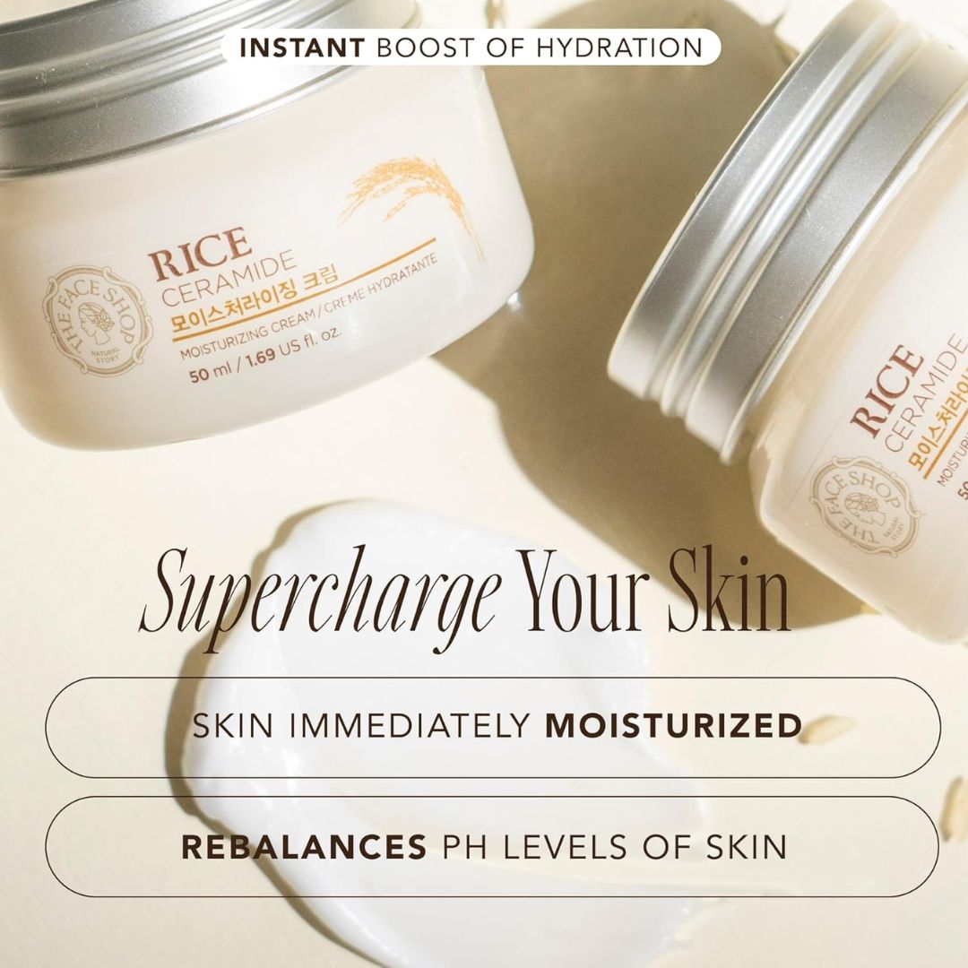 Rice Ceramide Moisturizing Cream-The Face Shop-HBYTALA